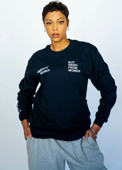 BWFW BLACK "BWFW" Long-Sleeve - LARGE