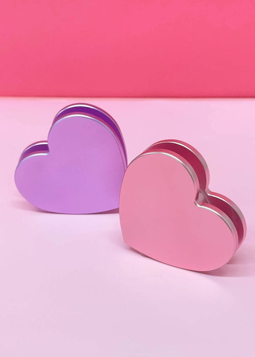 Canna Style 2- PIECE HEART GRINDER - PINK
