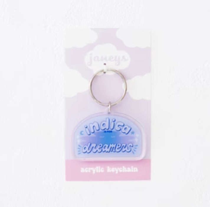 Janeys Indica is for Dreamers Acrylic Keychain