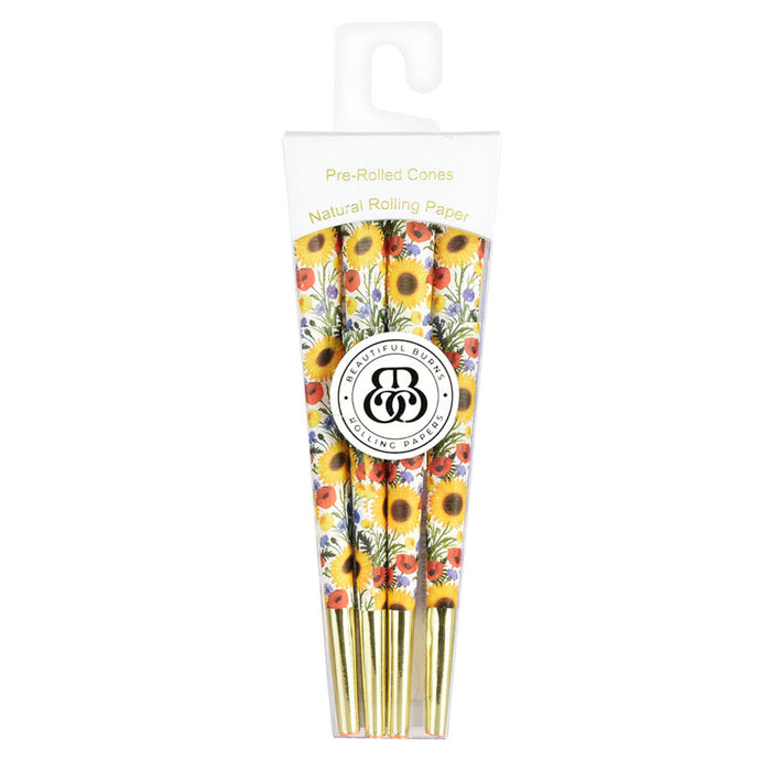 Beautiful Burns Pre-Rolled Cones | 8pk - SUNFLOWER SALUTATION