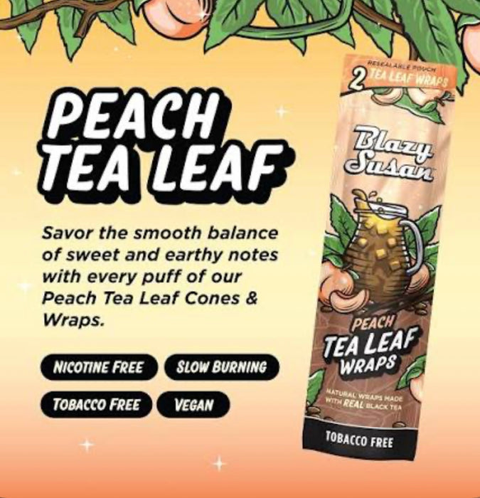 Blazy Susan Tea Leaf Wraps | 2pc | PEACH