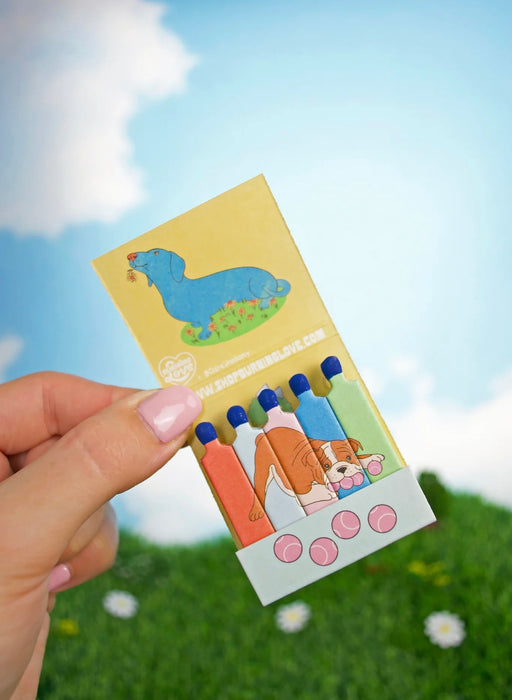 BURNING LOVE Dog Matchbook
