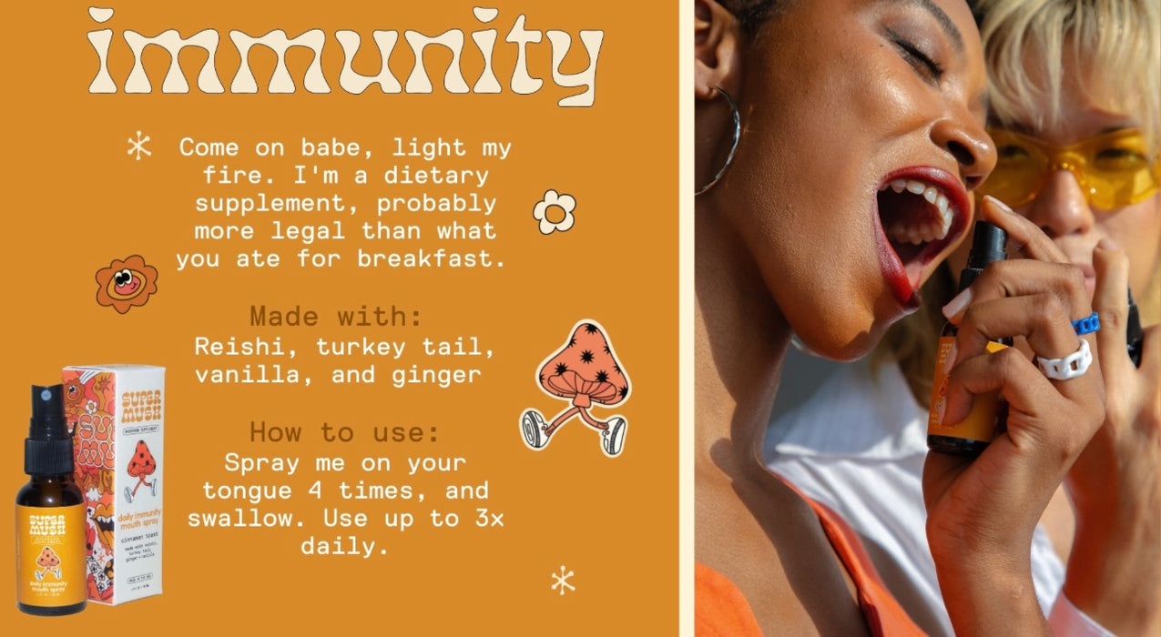 SUPERMUSH Daily Immunity Mouth Spray
