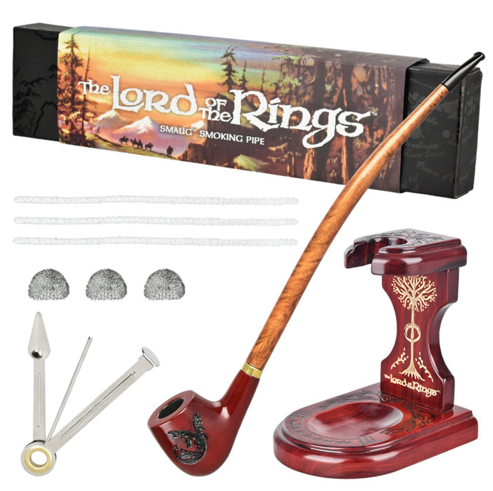 Pulsar Shire Pipes SMAUG™ Pipe & MIDDLE-EARTH™ Pipe Stand Bundle | 11.5"