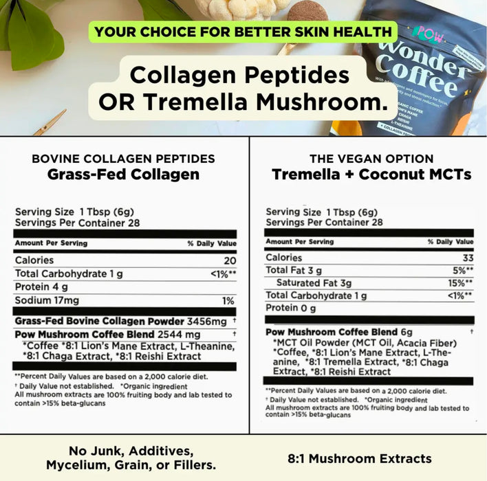 POW Wonder Coffee with collagen protein
