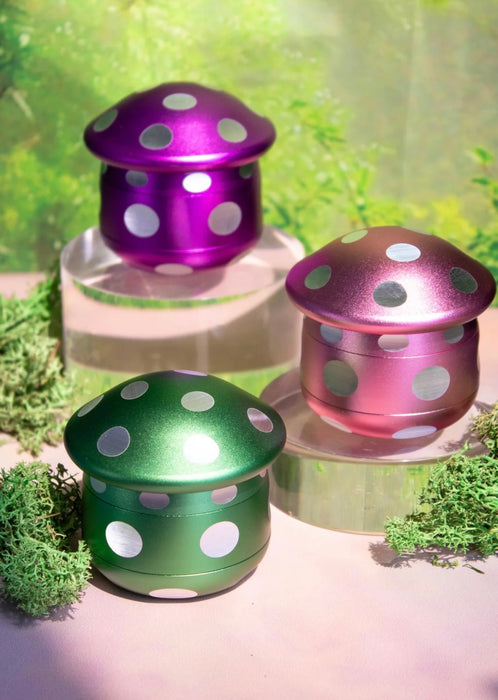 CANNA STYLE 3D MUSHROOM GRINDER - PURPLE