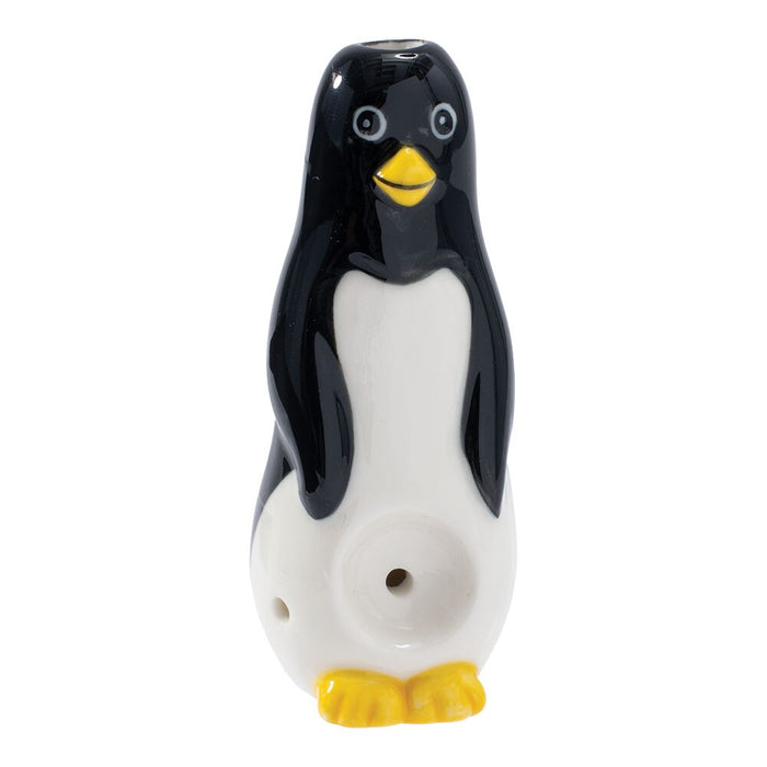 Wacky Bowlz Penguin Ceramic Pipe | 4"