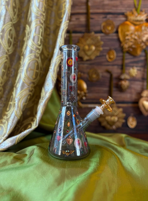 BURNING LOVE SACRED HEART BEAKER BONG