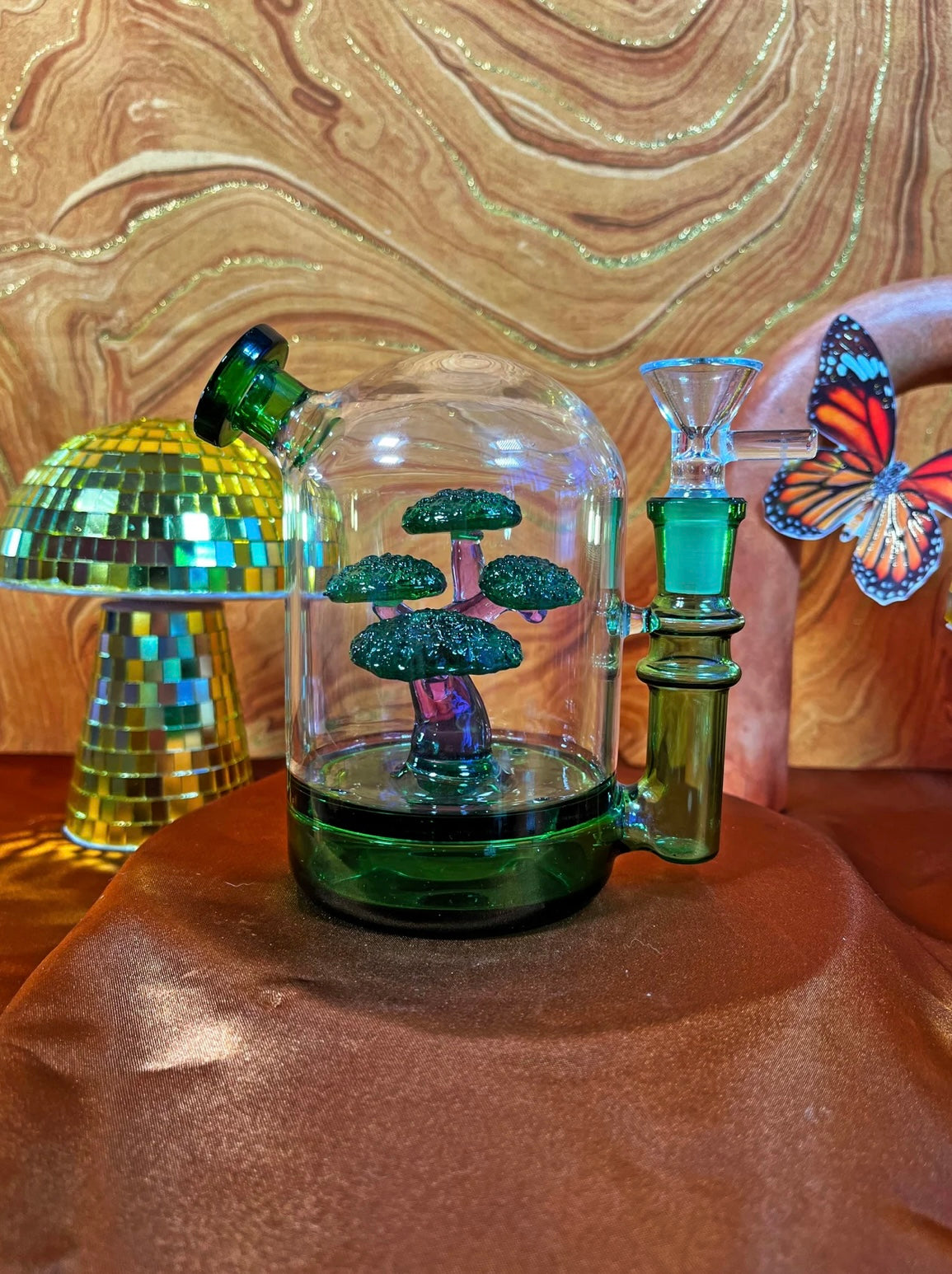 BURNING LOVE Bonsai Cloche Bong  Happy Buds Brooklyn
