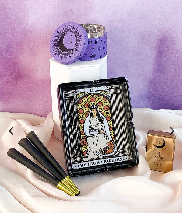 CANNA STYLE HIGH PRIESTESS TAROT ASHTRAY
