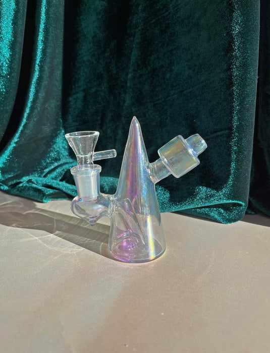 BURNING LOVE Mini Cone Bubbler- Iridescent