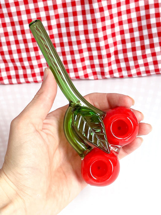 CANNA STYLE DOUBLE BOWL CHERRY PIPE
