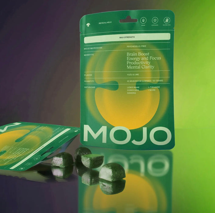 Mojo Gummies Max Strength Brain Boost Gummies - Yuzu Lime