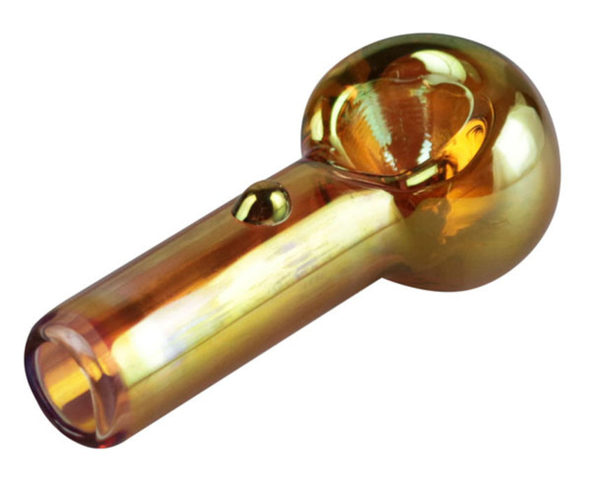 Gold Fumed Hand Pipe - 3"