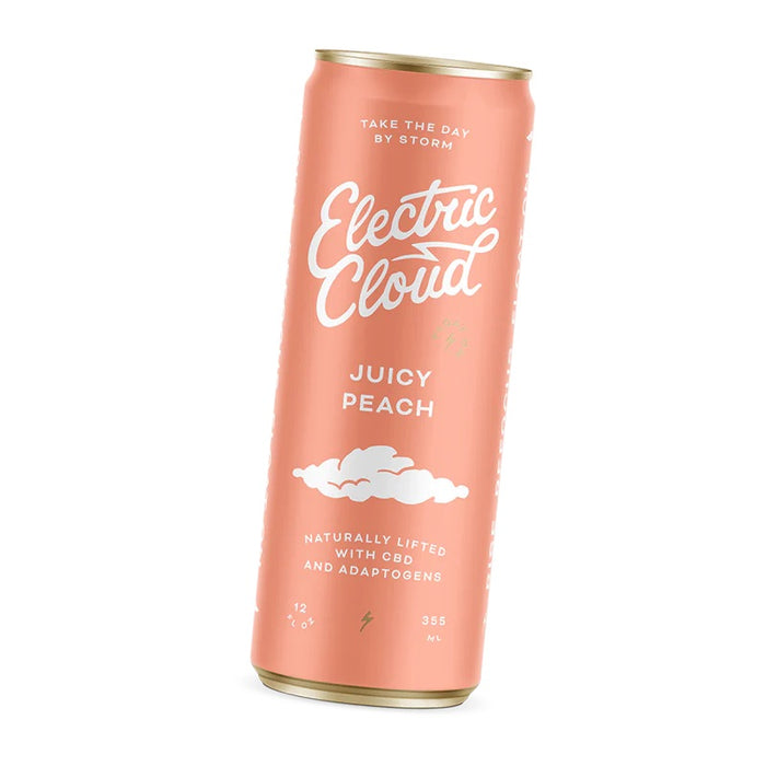 Electric Cloud Juicy Peach - Electric Cloud CBD & Adaptogen Beverages