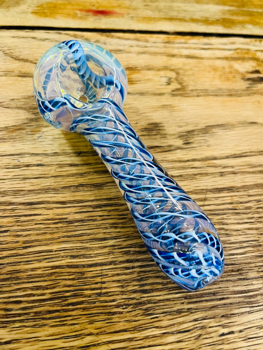 Simple Worked Spoon Pipe | 3.25"-3.5" | BLEWY SWIRL