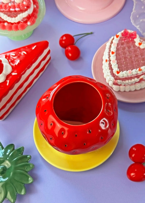 BURNING LOVE Strawberry Stash Jar