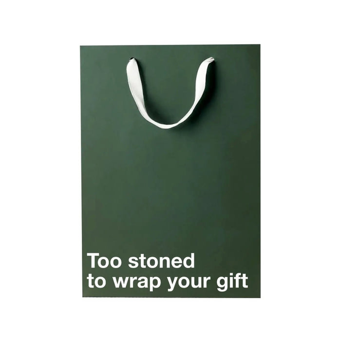MilkToast Brands "Too Stoned To Wrap Your Gift" Funny Stoner Gift Bag