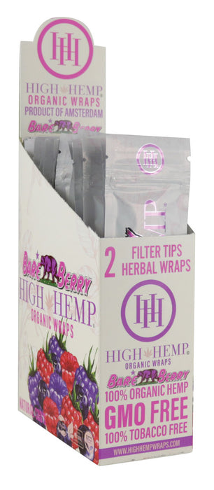 High Hemp Organic CBD Wraps - 2 pack  Bare Berry