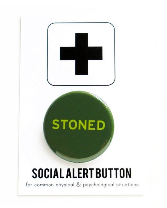 WORD FOR WORD STONED cannabis weed pinback button