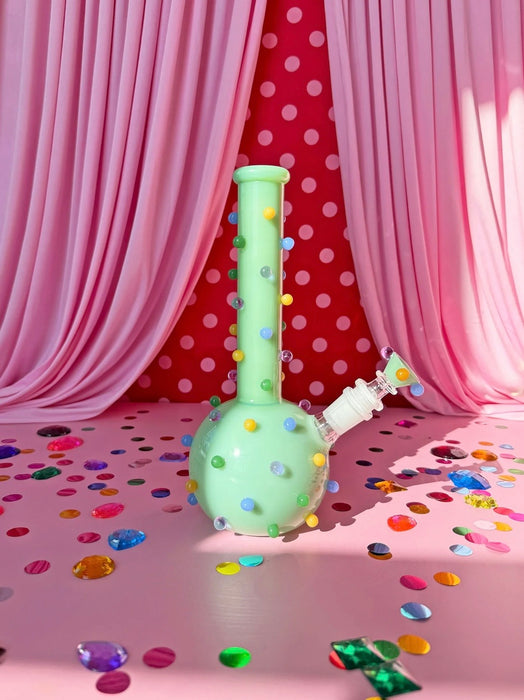 BURNING LOVE CIRCUS DOTS BONG - JADE