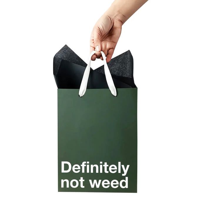 MilkToast Brands "Definitely Not Weed" Funny Stoner Gift Bag