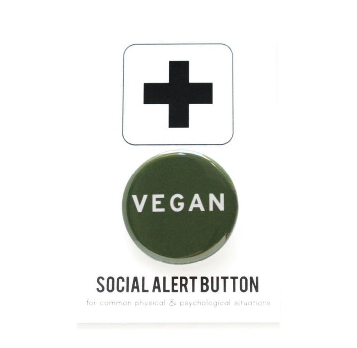 WORD FOR WORD VEGAN pinback button