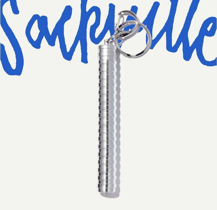 SACKVILLE & CO. Carry Case Keychain in SILVER