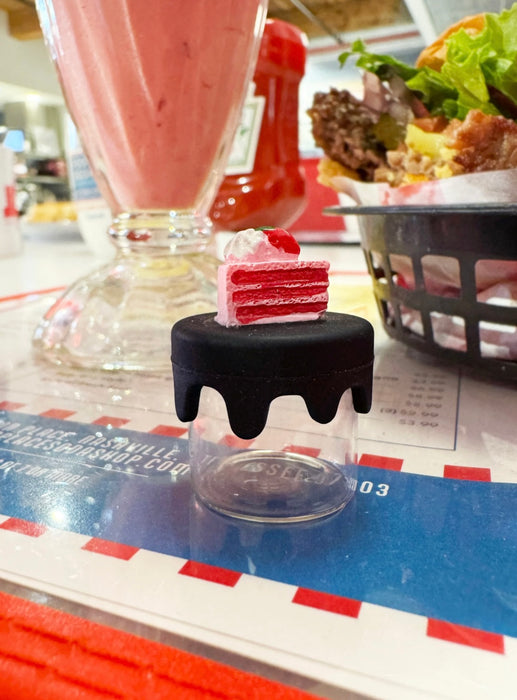 BURNING LOVE Silicone Glass Jar - Cake
