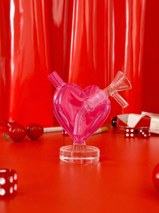 BURNING LOVE Convertible Heart Bubbler