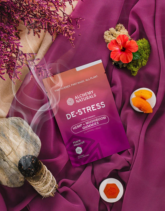 ALCHEMY NATURALS Hemp Gummies For Stress - Full Spectrum + Reishi Mushroom (2 pack gummies)