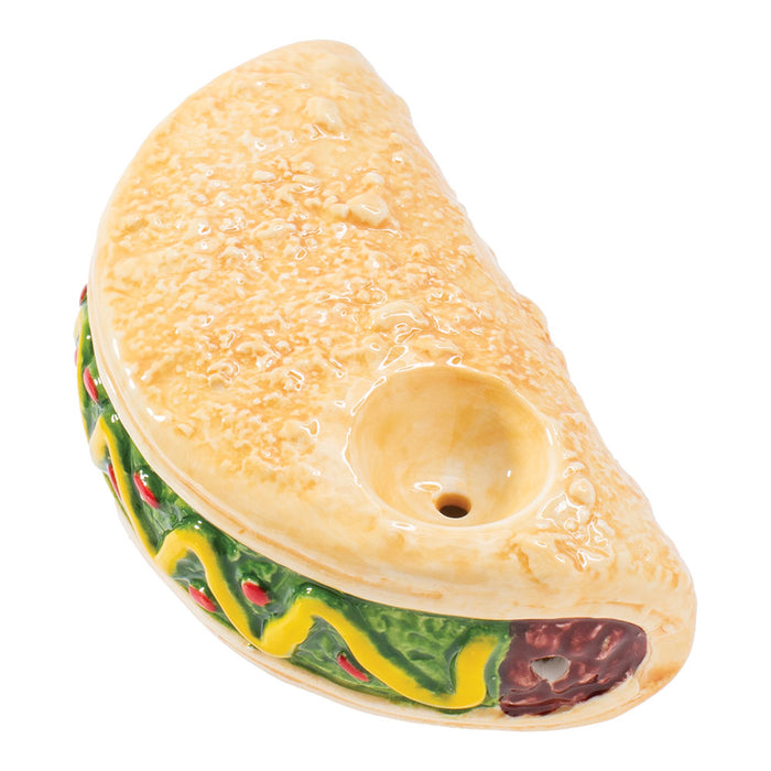 Wacky Bowlz Taco Ceramic Pipe | 3.75"