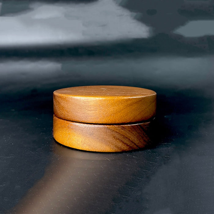 Haus of Topper Objects Wood Hideaway matte black ashtray