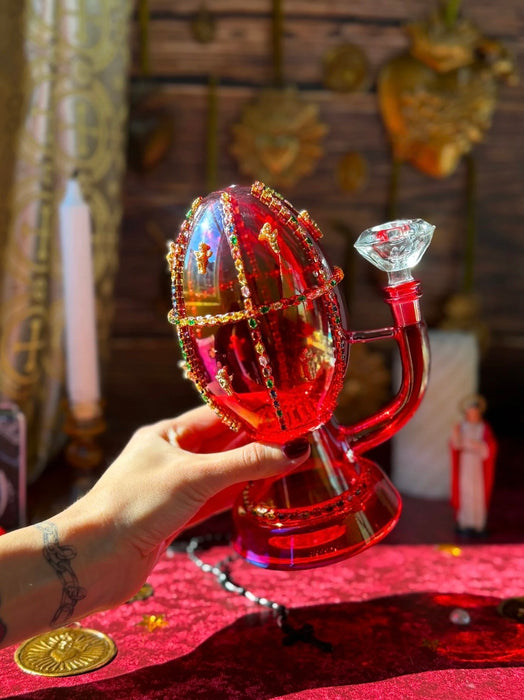 BURNING LOVE FAUXBERGE EGG BUBBLER
