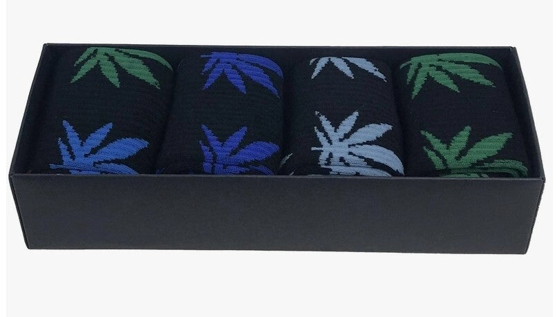 Torched Life Cannabis Socks Gift Set - BLACKS