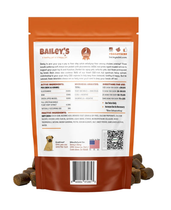 Bailey's Chicken Flavored Hip & Joint CBD Soft Chews 5 count