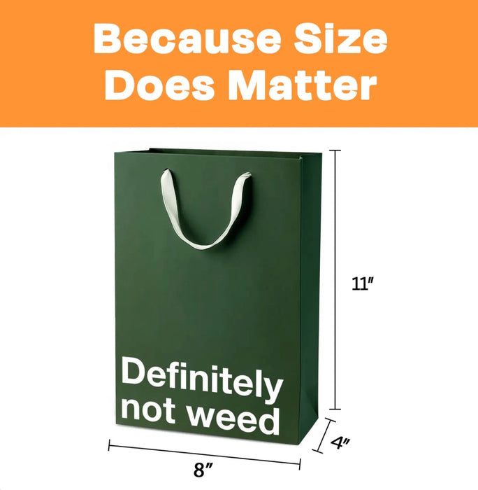 MilkToast Brands "Definitely Not Weed" Funny Stoner Gift Bag