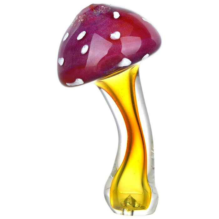 Amanita Mushroom Fumed Glass Hand Pipe | 4.75"