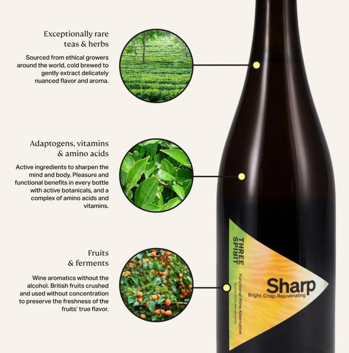 Three Spirit Blurred Vines Sharp - Non Alcoholic Wine