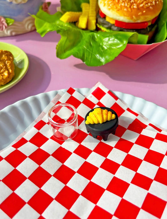 BURNING LOVE Silicone Glass Jar- Croissant