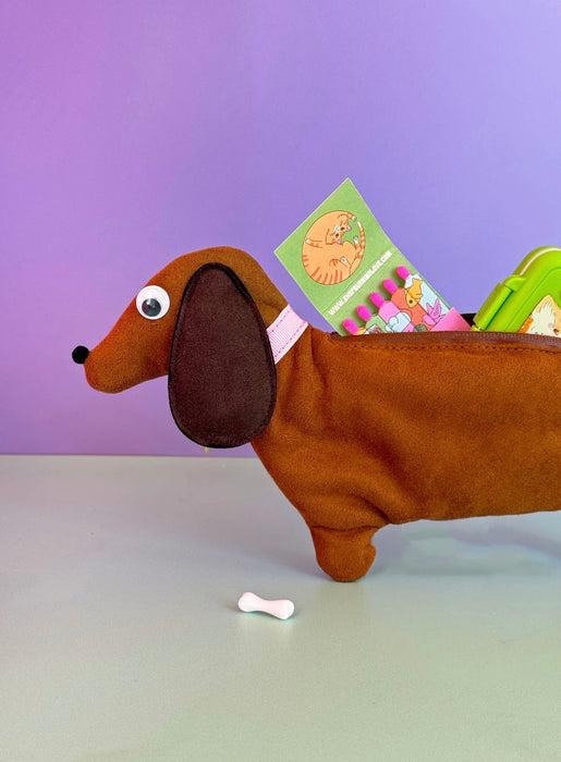 BURNING LOVE Dachshund Smell Proof Bag