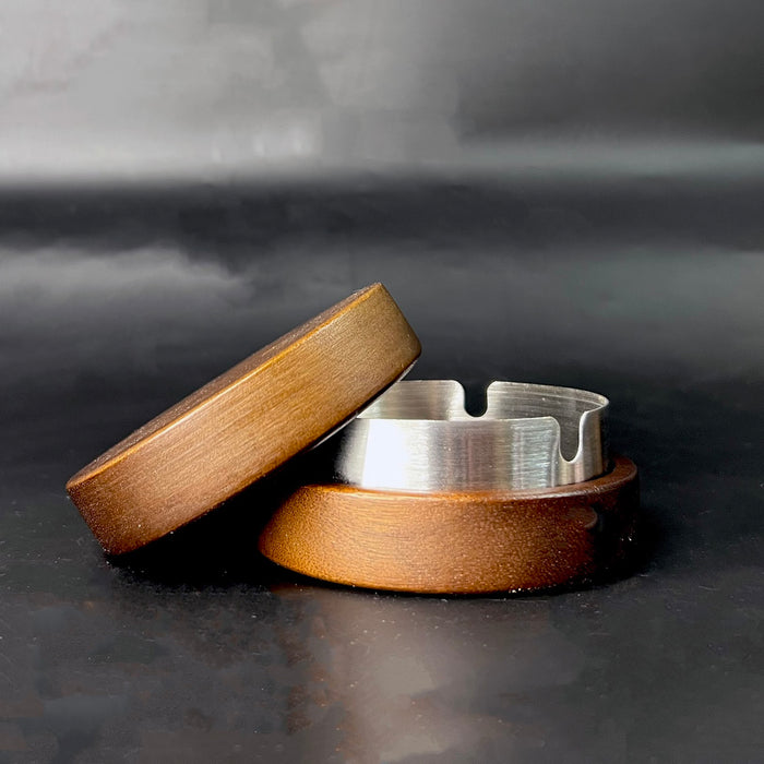 Haus of Topper Objects Wood/Silver Hideaway Ashtray