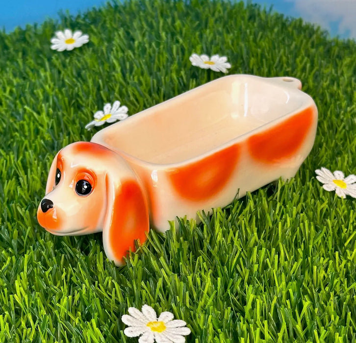 BURNING LOVE Dachshund Ash Tray