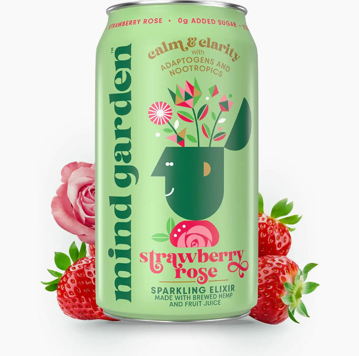 Mind Garden Adaptogen Strawberry Rose Drink