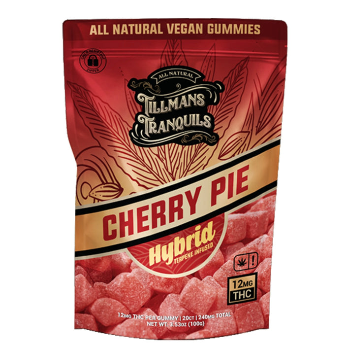 TILLMANS TRANQUILS Cherry Pie Delta 9 THC Gummies 240mg – Hybrid